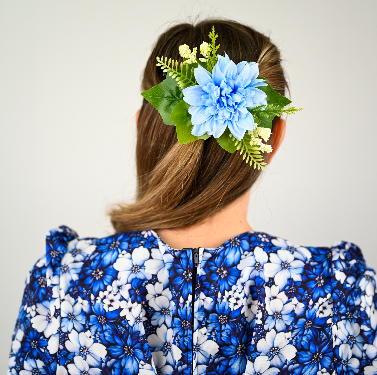 Vestido de China Azul Marino Catron – Cielo de la Tradición imagen 5