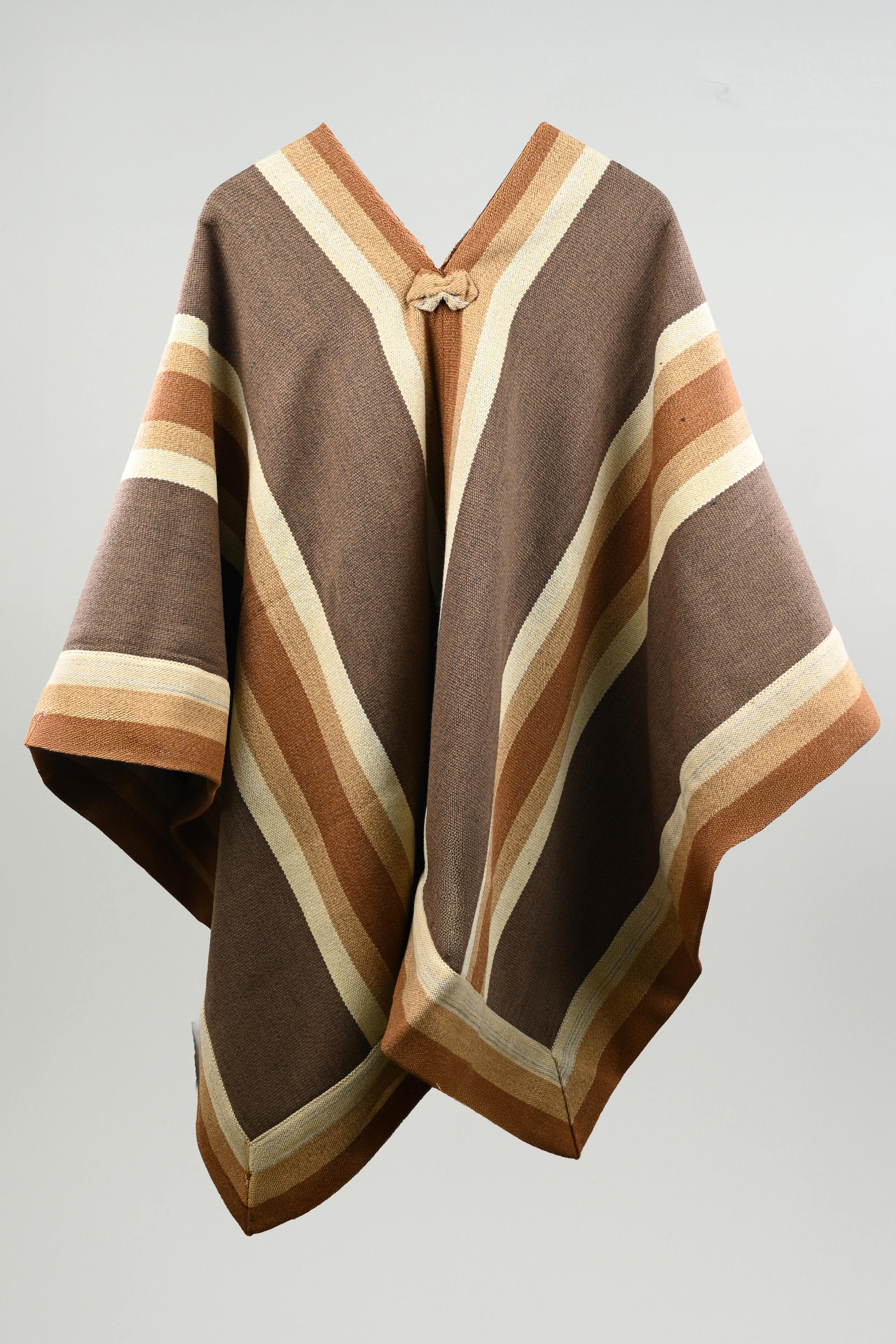 Poncho Alpaca Lana Lautaro Catron imagen 8