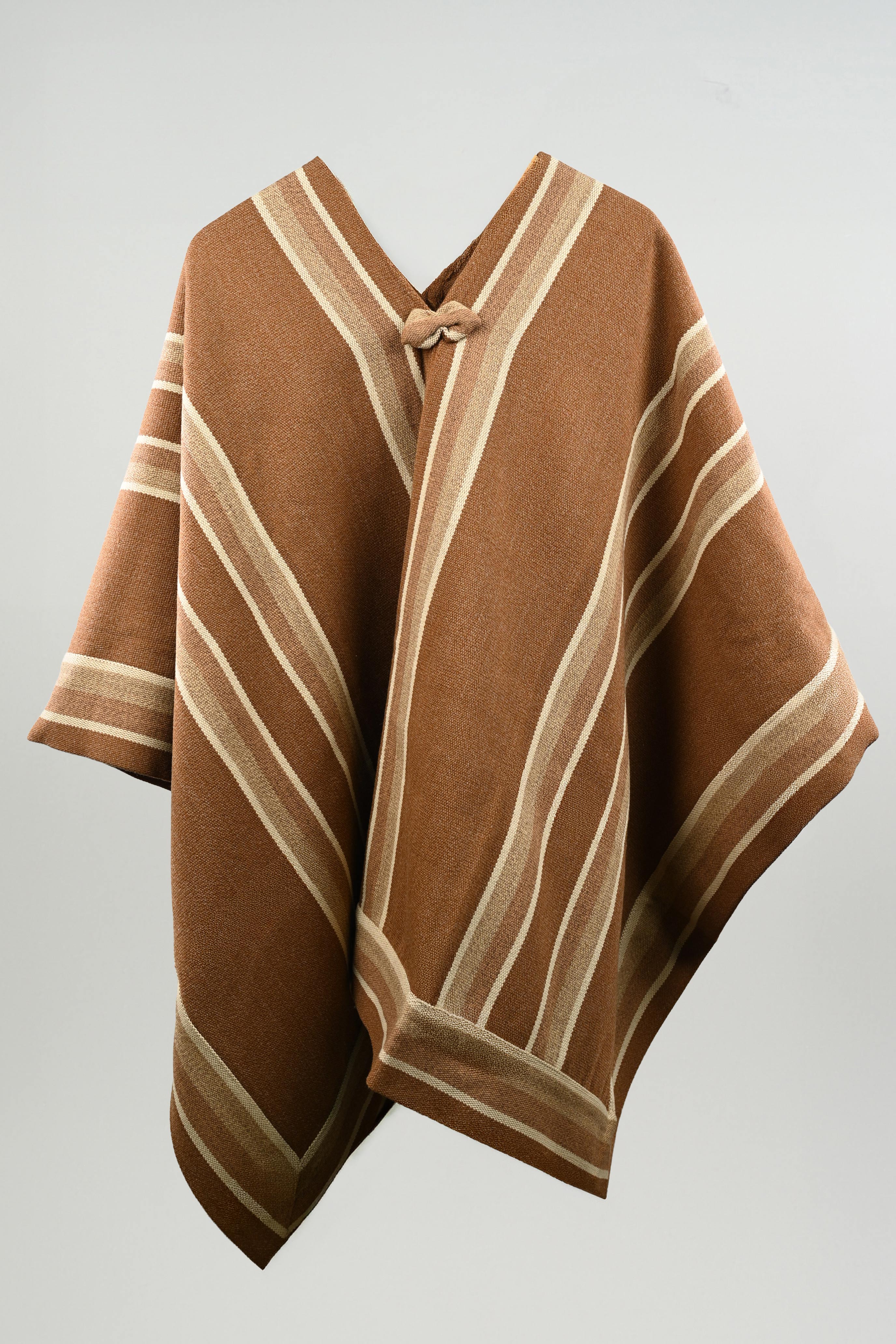 Poncho Alpaca Lana Lautaro Catron imagen 9