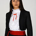 Ropón de Huasa Elegante Negro Catron miniatura 6