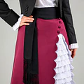 Ropón de Huasa Elegante Burdeo con Chaqueta Negra Catron miniatura 8