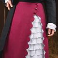 Ropón de Huasa Elegante Burdeo con Chaqueta Negra Catron miniatura 7