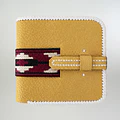 Billetera Cuero Crudo Con Cinta Pampa miniatura 2