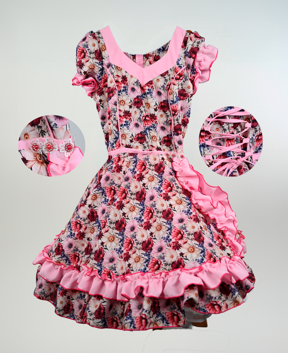 Vestido De China Niña Talla 16 imagen 10