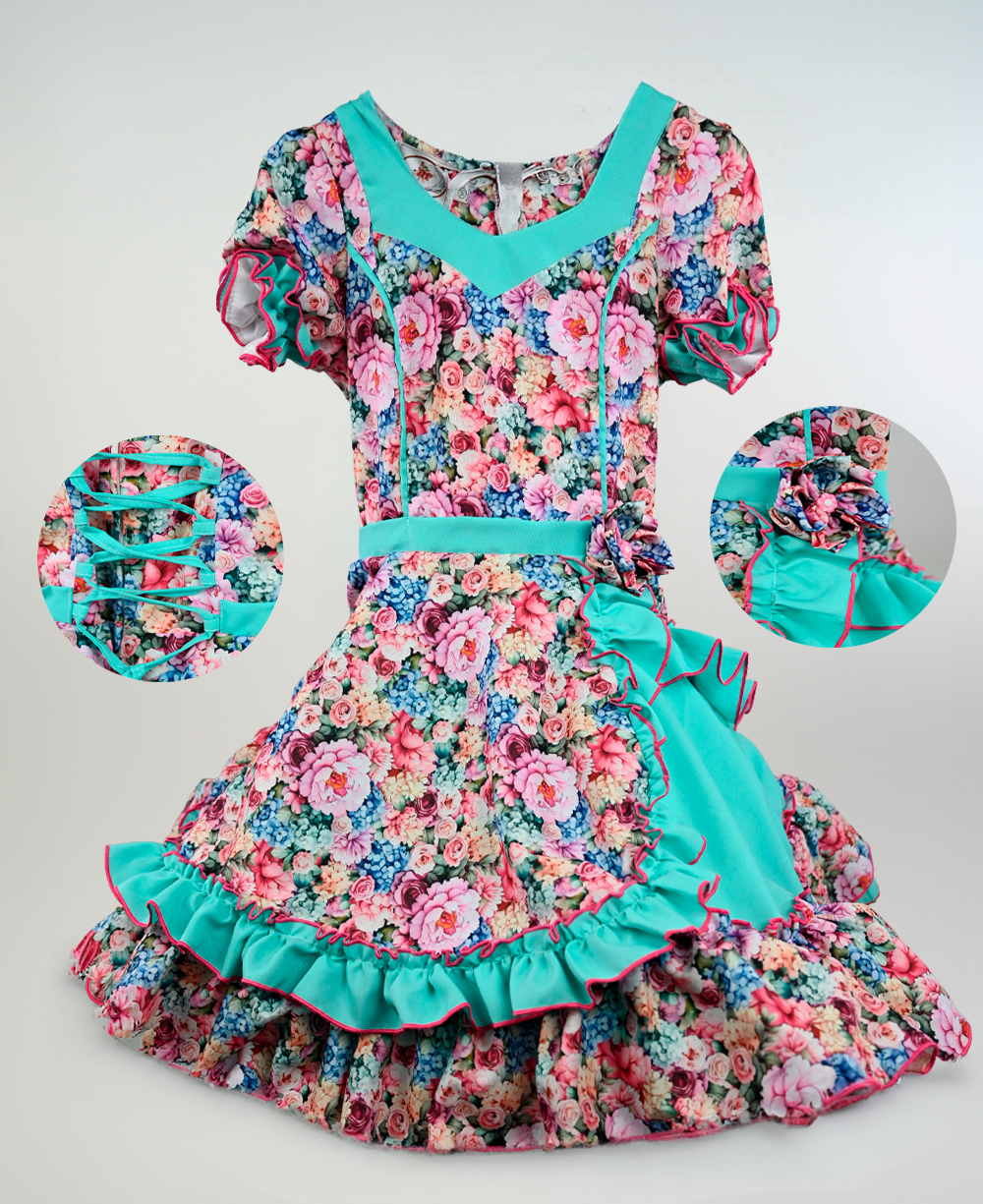 Vestido De China Niña Talla 16 imagen 15