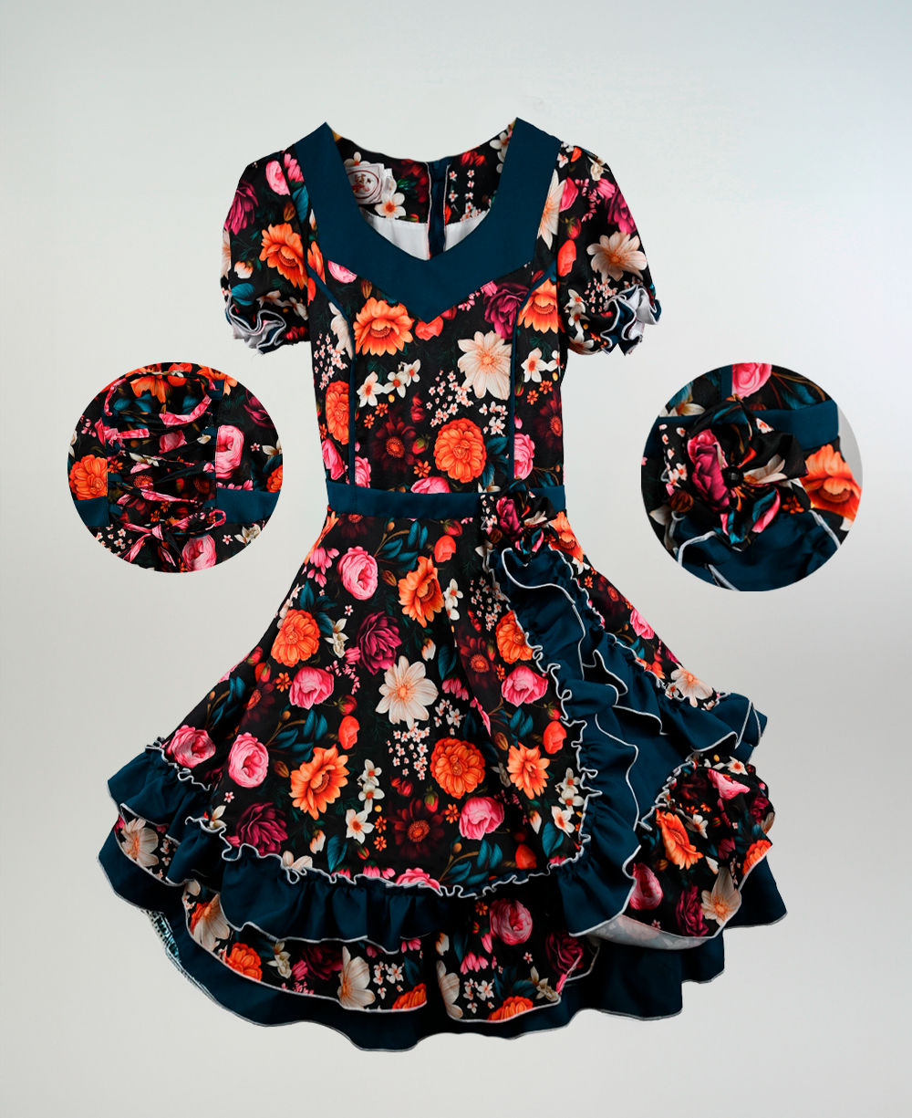 Vestido Niña Talla 12 a la 14 imagen 7