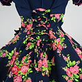 Vestido De China Azul Marino Florar Catron - Serenata de Rosas miniatura 2