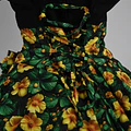 Vestido de China Negro Floral Catron – Jardín Dorado miniatura 2
