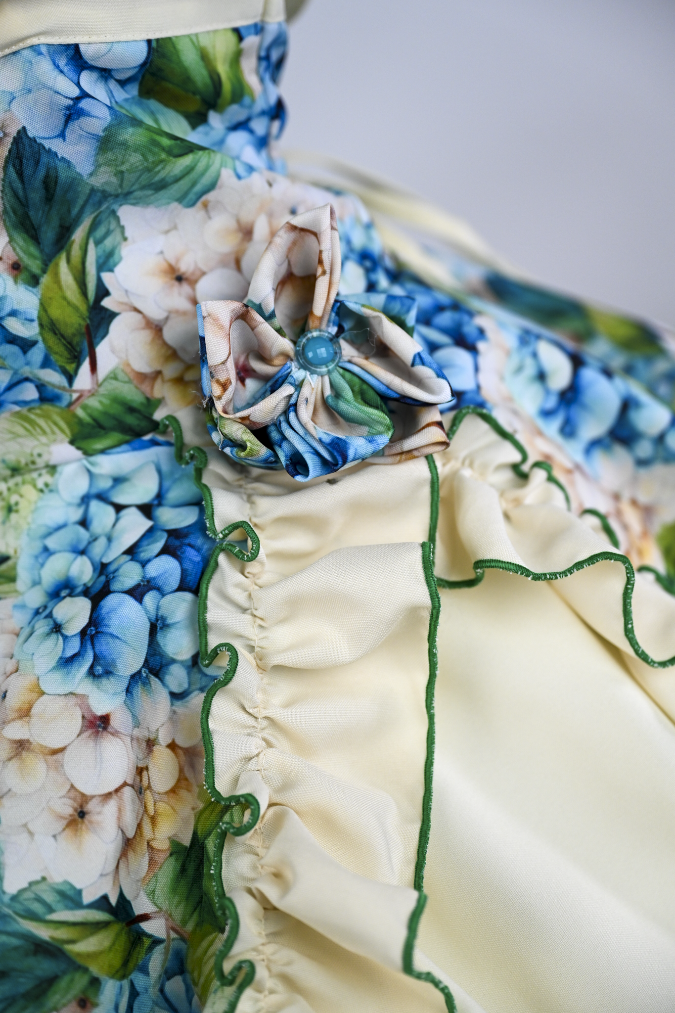 Vestido de China Marfil Floral Catron – Brisa de la quebrada imagen 3