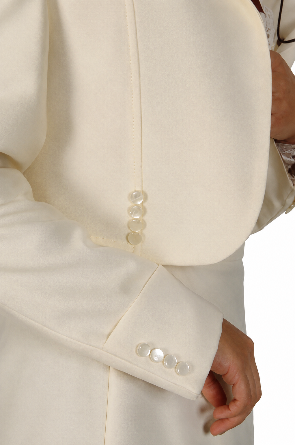 Chaqueta De Huasa Marfil Catron imagen 4
