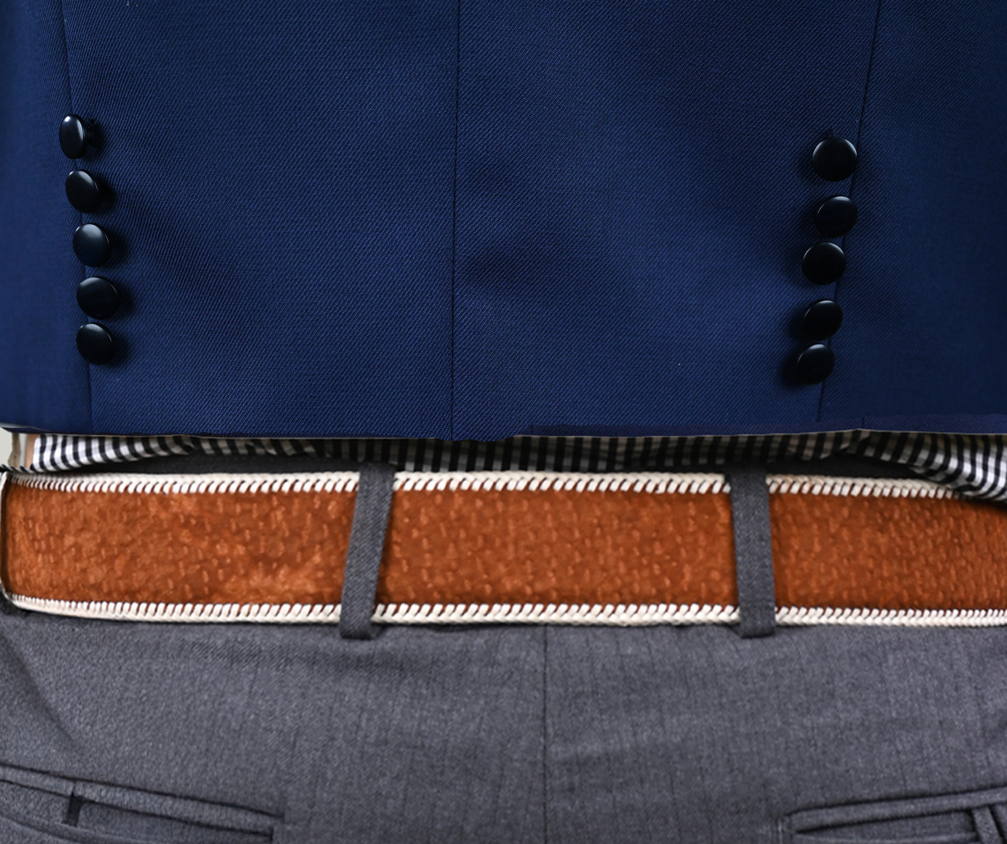 Chaqueta de Huaso Azul Tradicional Catron imagen 4