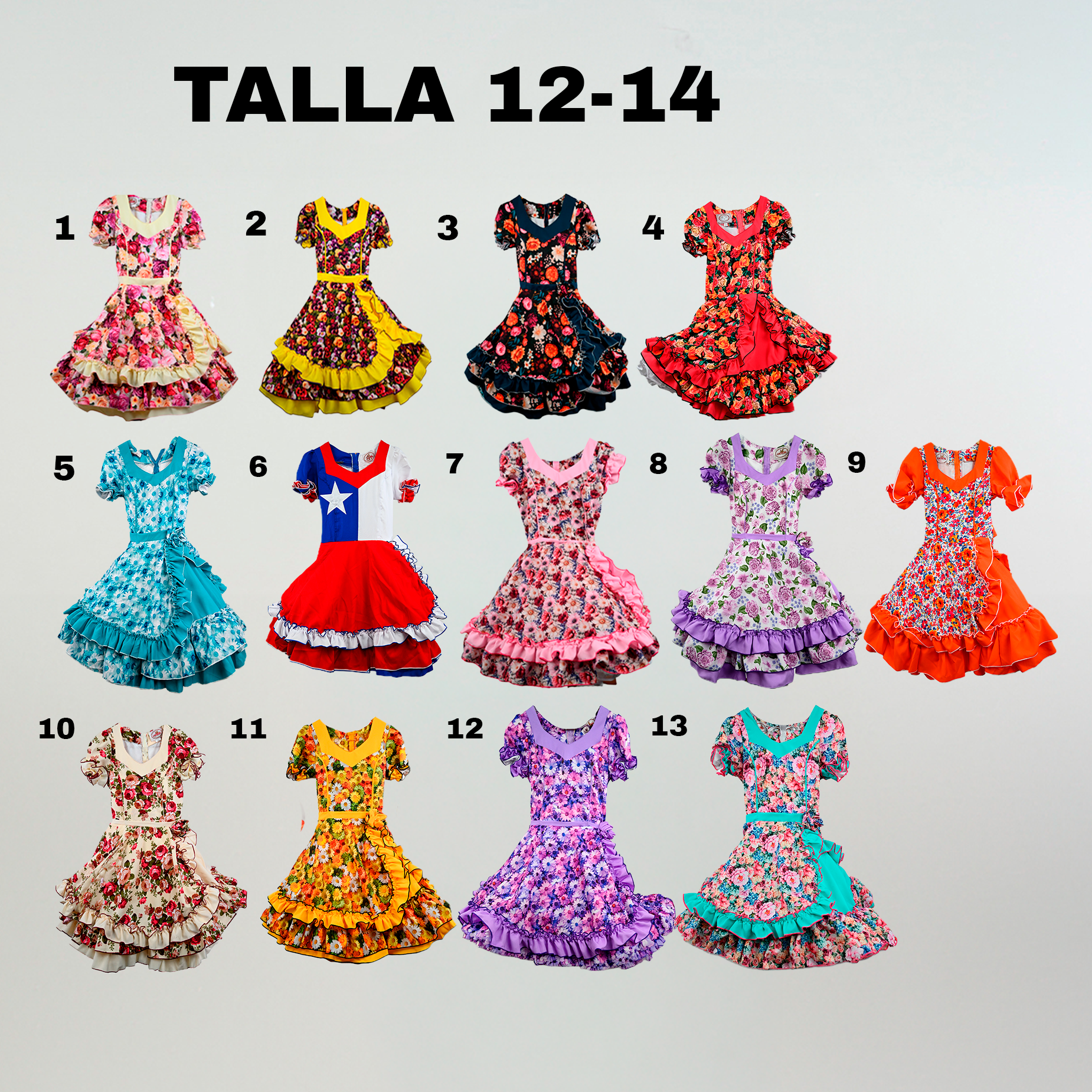 Vestido Niña Talla 12 a la 14 imagen 3