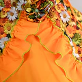 Vestido de China Naranjo Floral Catron – Sol de la Trilla miniatura 2