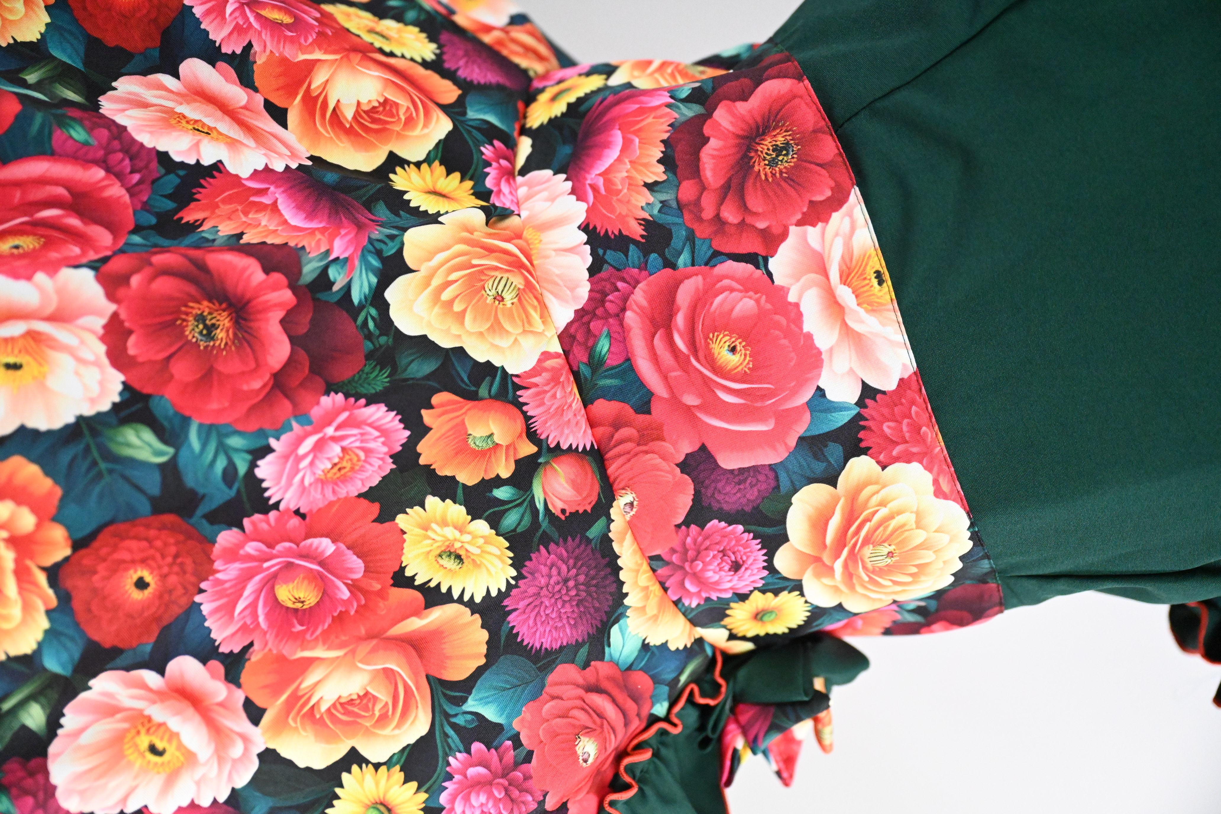 Vestido de China Verde Bosque Catron – Verbena del Secano imagen 3