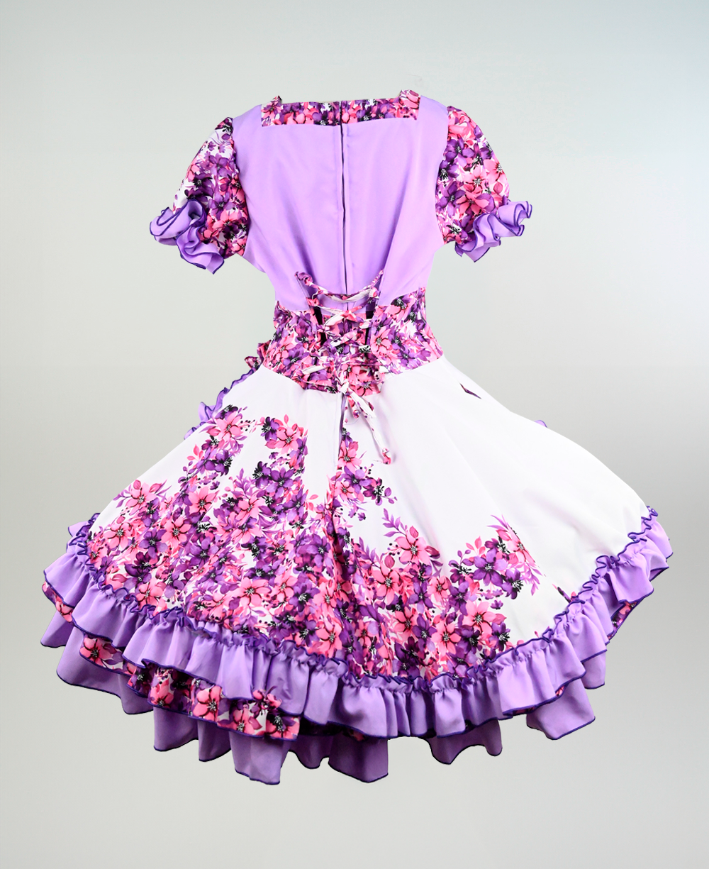 Vestido de China Lila Catron – Violetas del Molino imagen 3