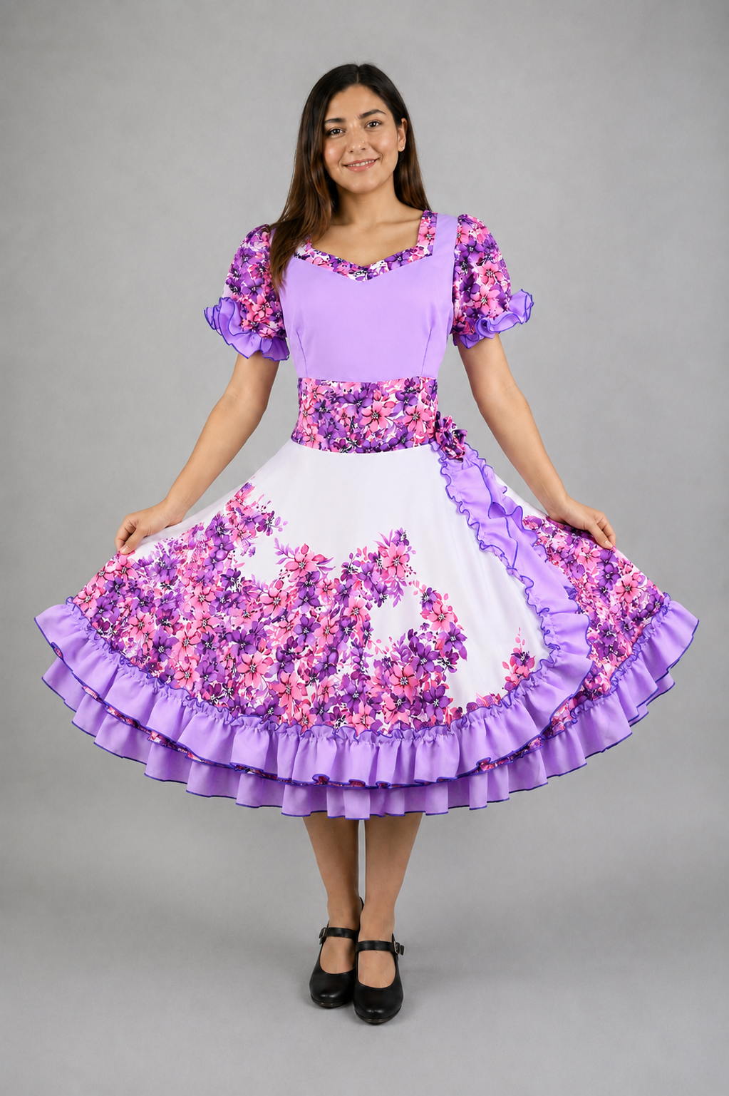 Vestido de China Lila Catron – Violetas del Molino imagen 1