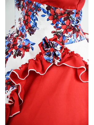 Vestido de China Tricolor Catron – Vuelta de la Medialuna