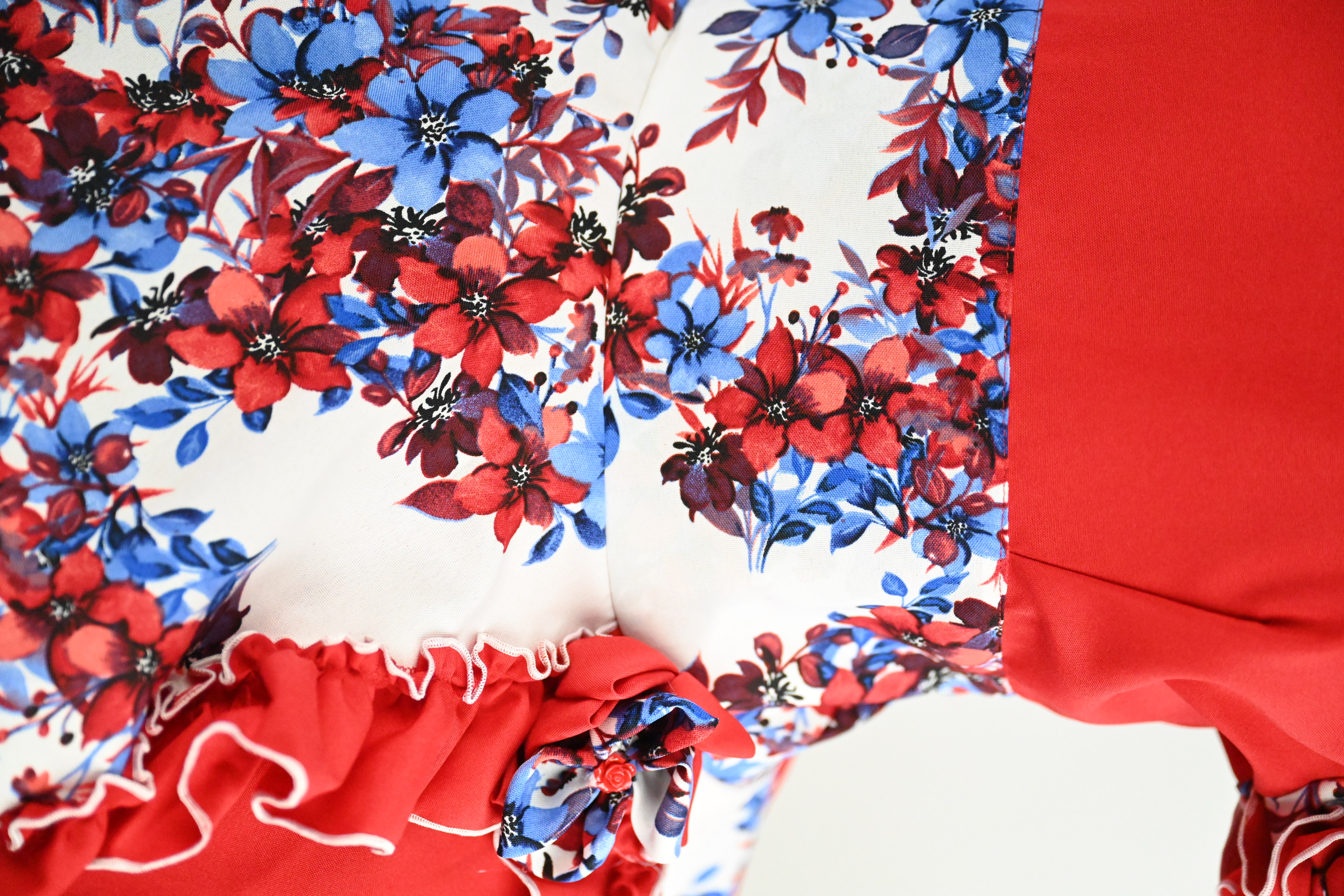 Vestido de China Tricolor Catron – Vuelta de la Medialuna imagen 3