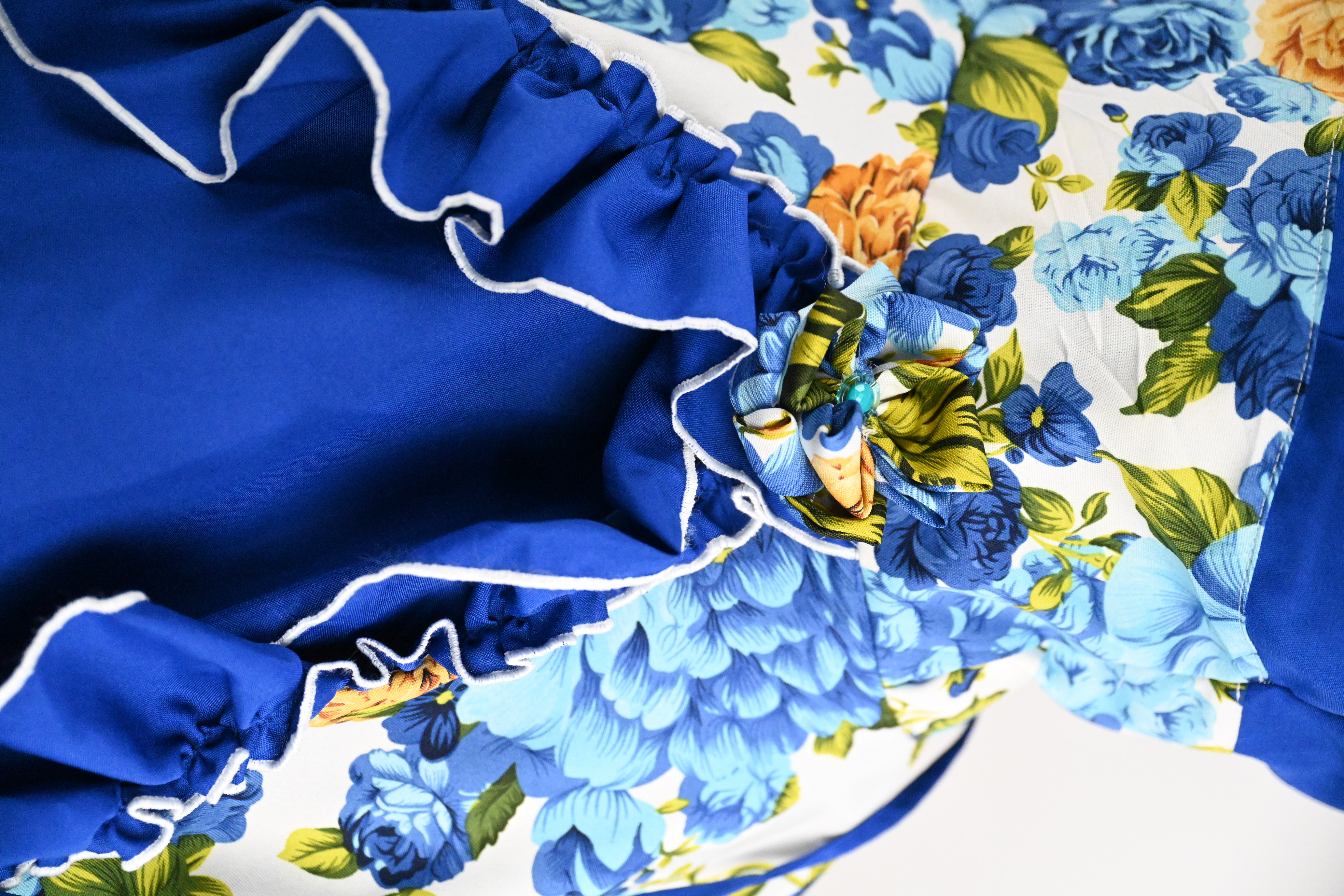 Vestido de China Azul Cobalto Catron – Cielo del Maipo imagen 2