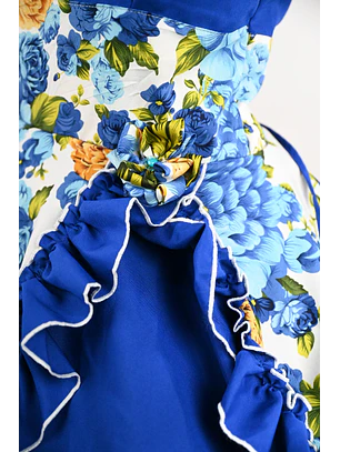Vestido de China Azul Cobalto Catron – Cielo del Maipo