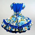 Vestido de China Azul Cobalto Catron – Cielo del Maipo miniatura 4