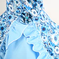 Vestido de China Celeste Floral Catron – Alborada de Colchagua miniatura 2