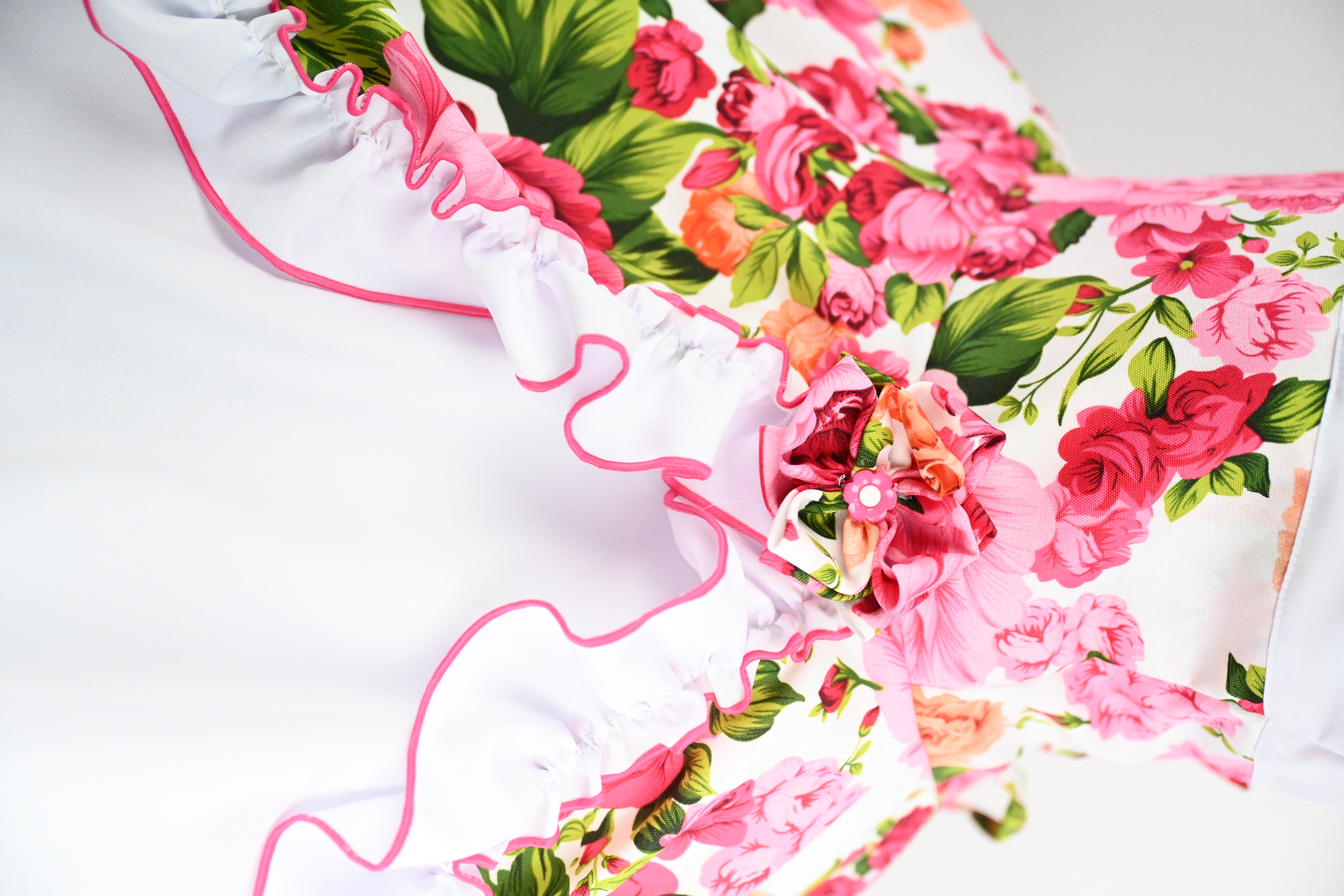 Vestido de China Blanco Floral Catron – Ronda de la Hacienda imagen 2