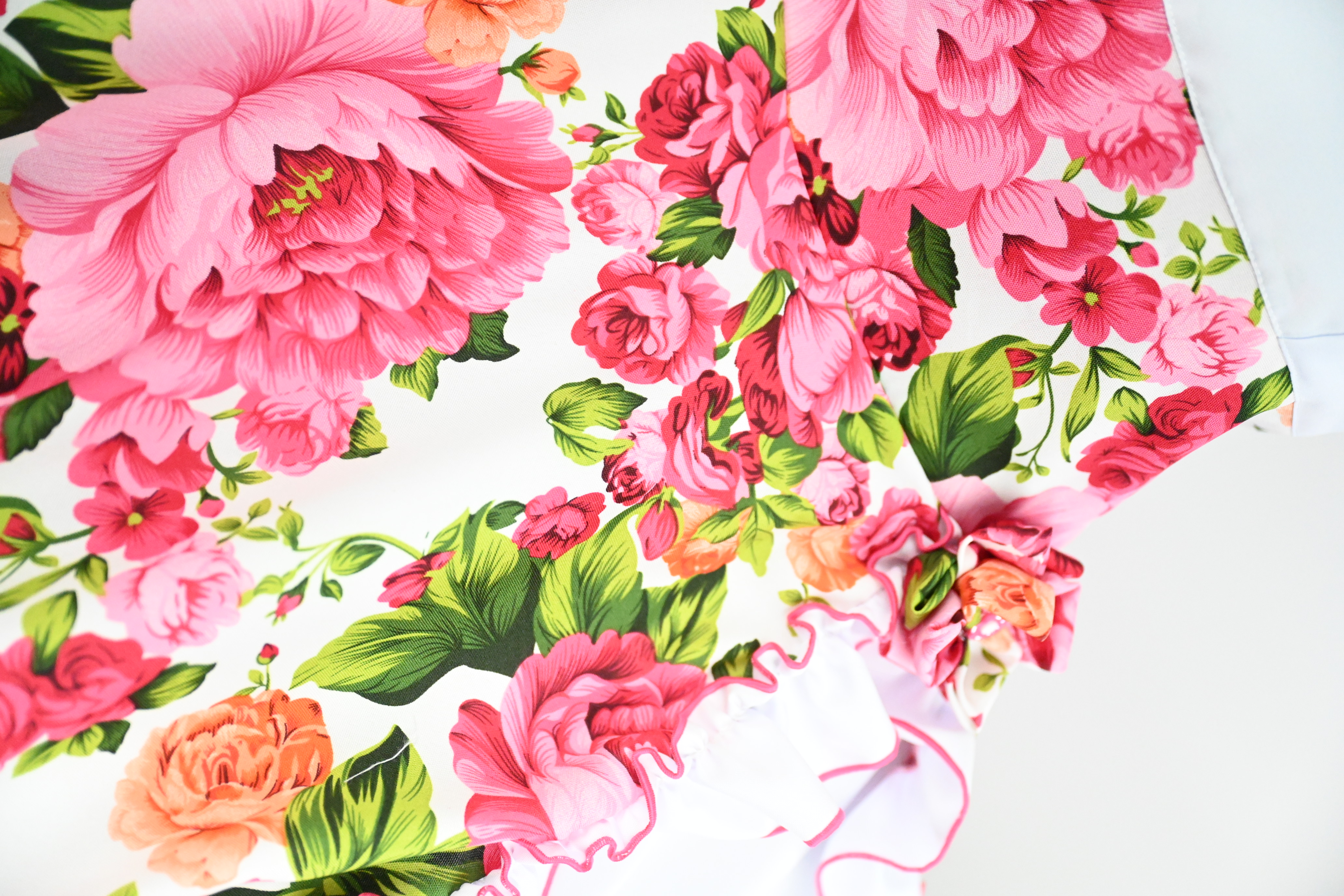 Vestido de China Blanco Floral Catron – Ronda de la Hacienda imagen 3