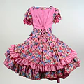 Vestido de China Rosado Floral Catron – Tonada de los Almendros miniatura 3