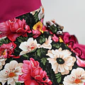 Vestido de China Fucsia Floral Catron – Vendimia del Maule miniatura 4