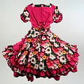 Vestido de China Fucsia Floral Catron – Vendimia del Maule miniatura 3