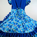 Vestido de China Azul Floral Catron – Horizonte de Curicó miniatura 2