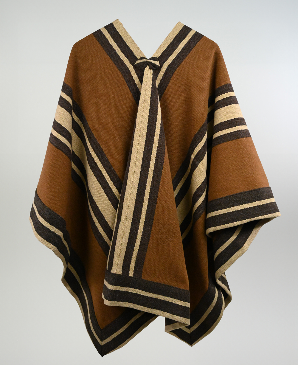 Poncho Alpaca Lana Lautaro Catron imagen 6