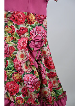 Vestido de China Frambuesa Catron – Peonías de Lolol