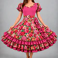 Vestido de China Frambuesa Catron – Peonías de Lolol miniatura 1