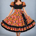 Vestido de China Negro Catron – Girasoles de la Quebrada miniatura 1