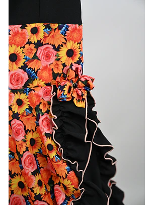 Vestido de China Negro Catron – Girasoles de la Quebrada