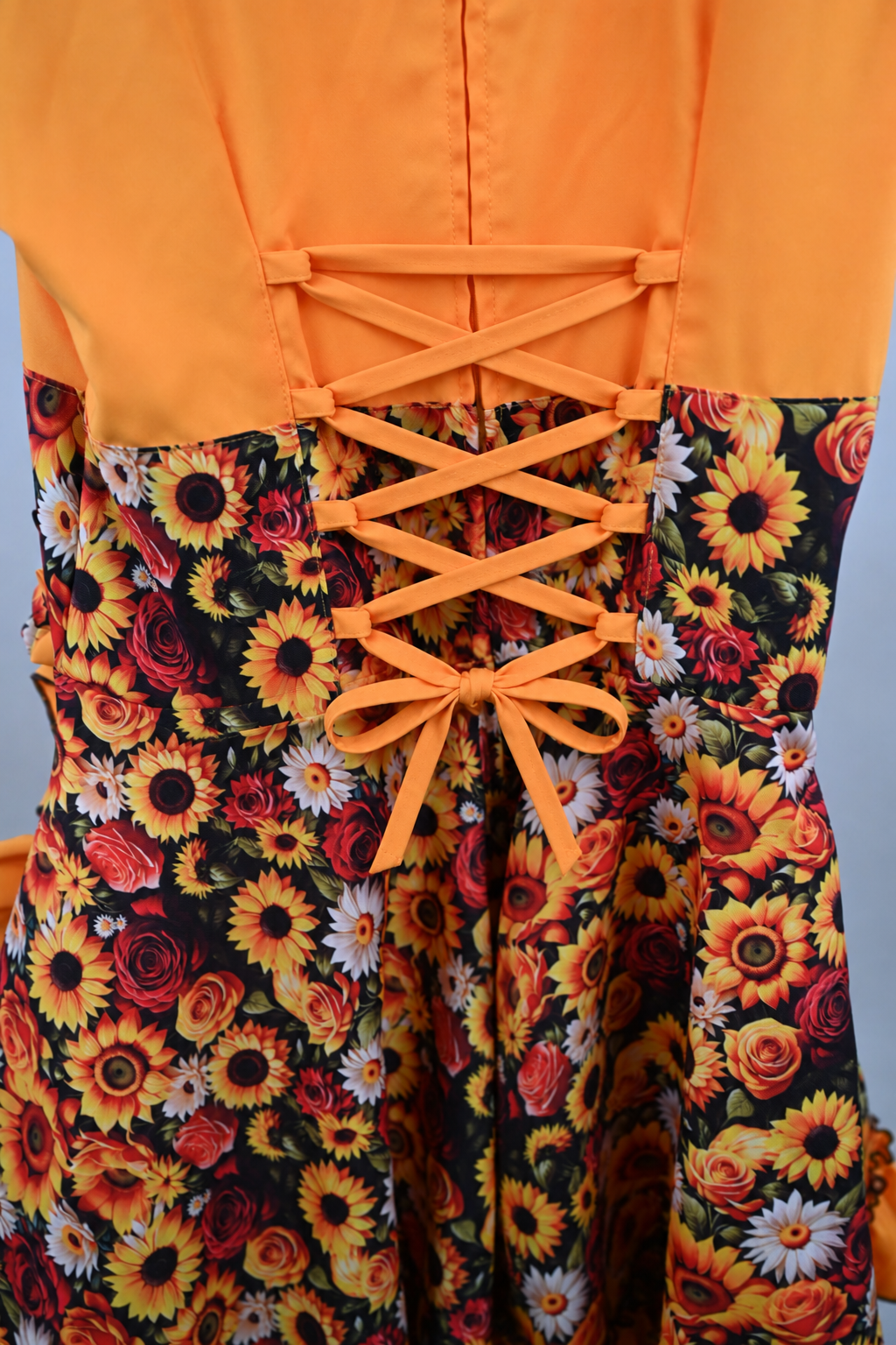 Vestido de China Naranjo Catron – Soles de la Cosecha imagen 2
