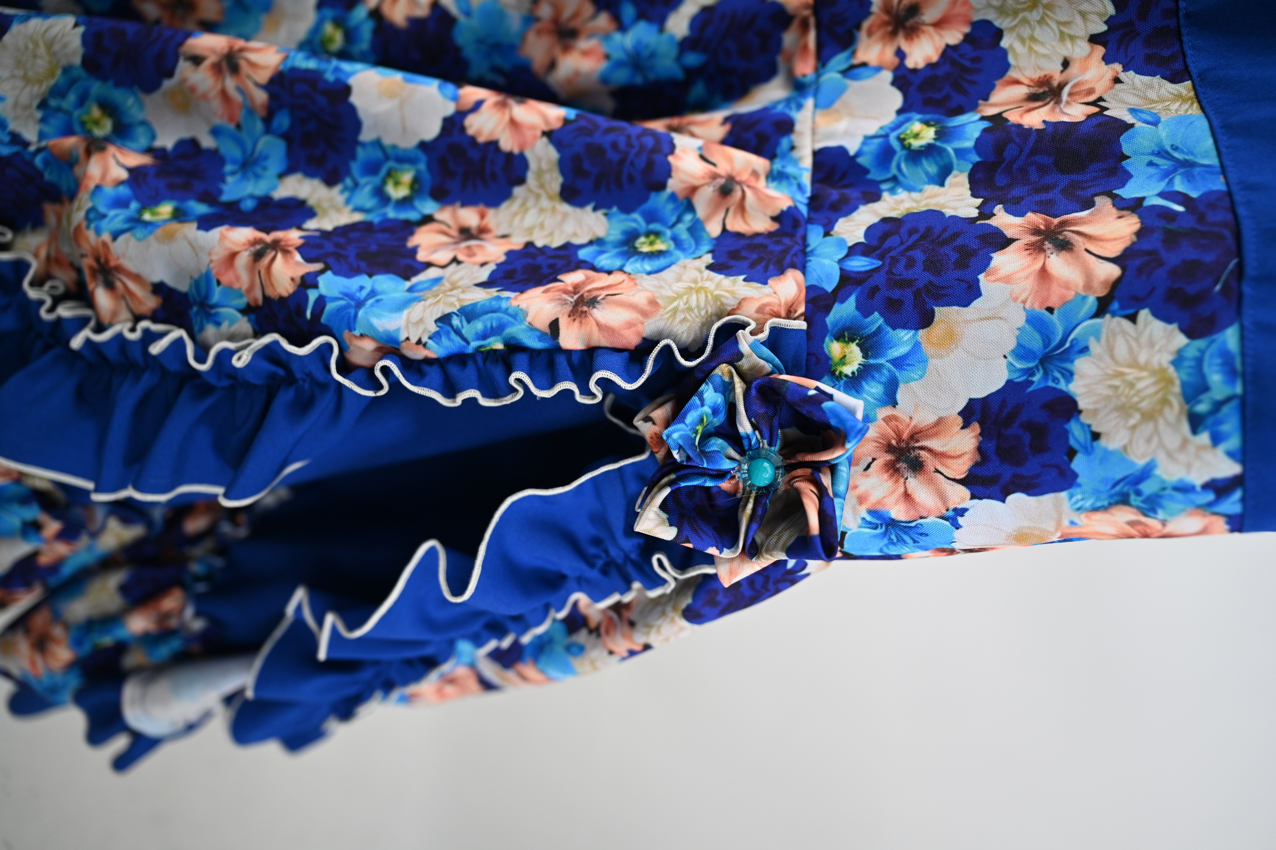 Vestido de China Azul Catron – Hortensias de la Estancia imagen 2