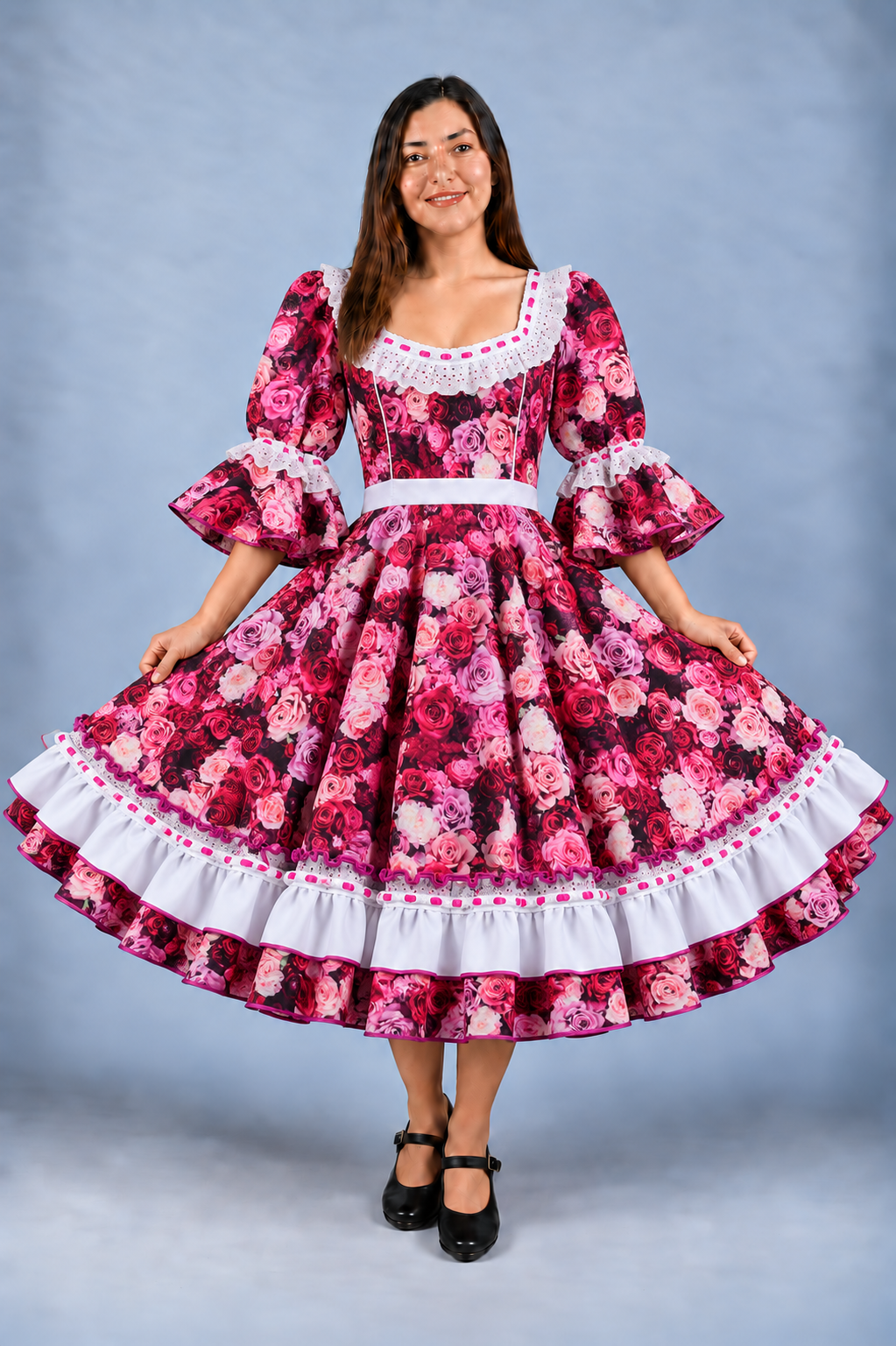 Vestido de China Catron – Encajes de la Casona imagen 1