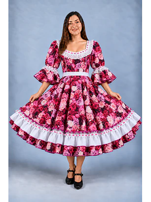 Vestido de China Catron – Encajes de la Casona