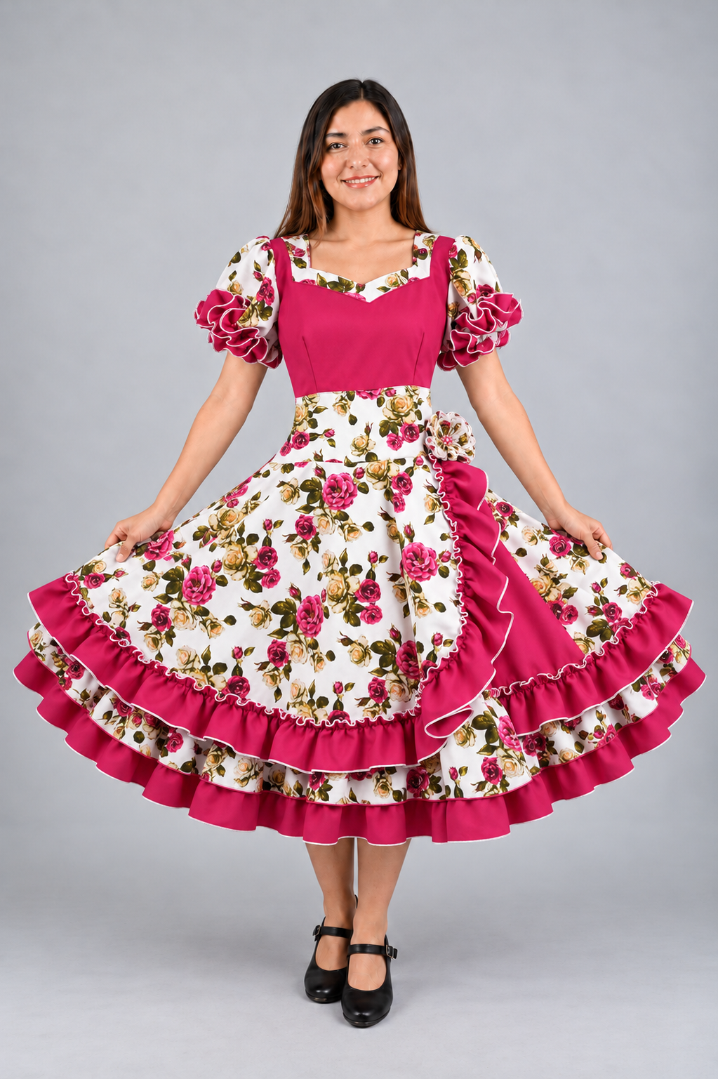Vestido de China Catron – Ramillete de Palmilla imagen 1