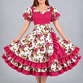 Vestido de China Catron – Ramillete de Palmilla miniatura 1