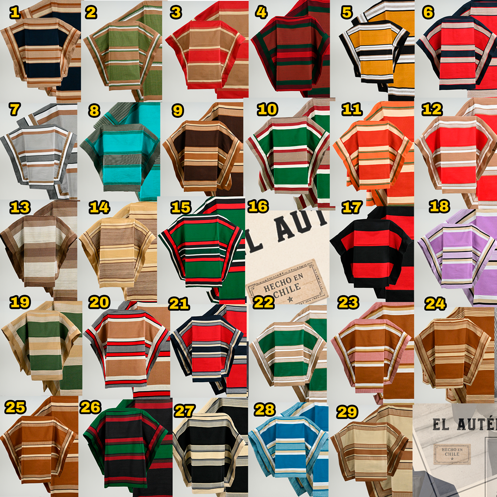 Mantas De Huaso Adulto Catron imagen 4