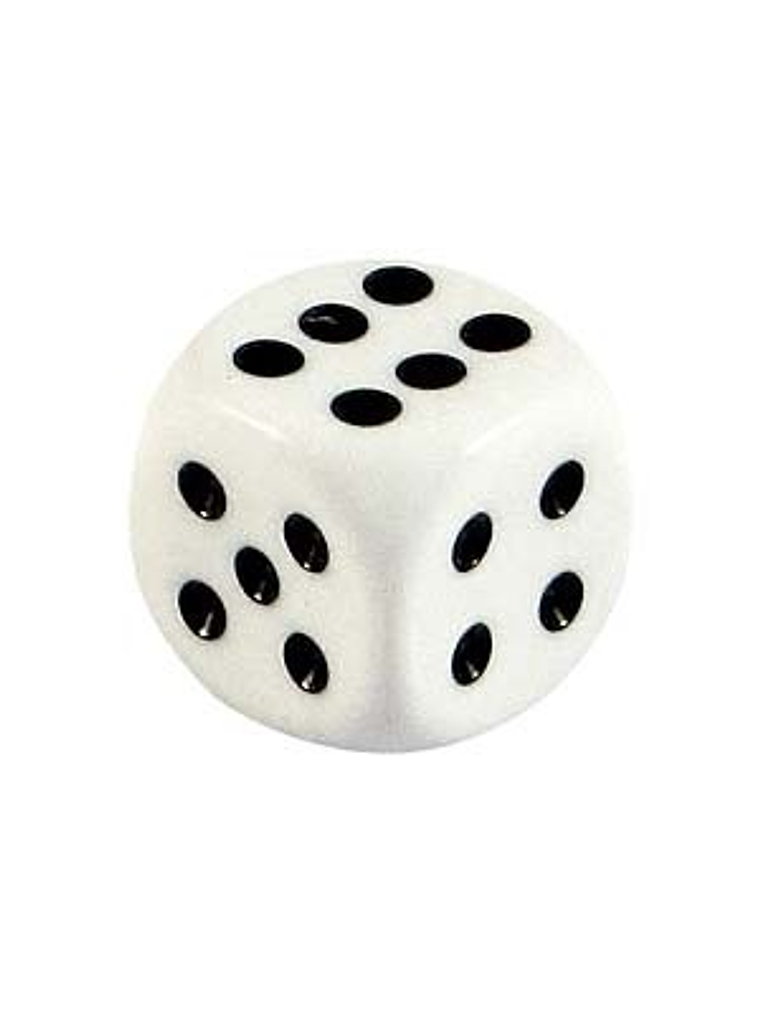 Dado 16mm blanco 1