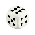 Dado 16mm blanco miniatura 1