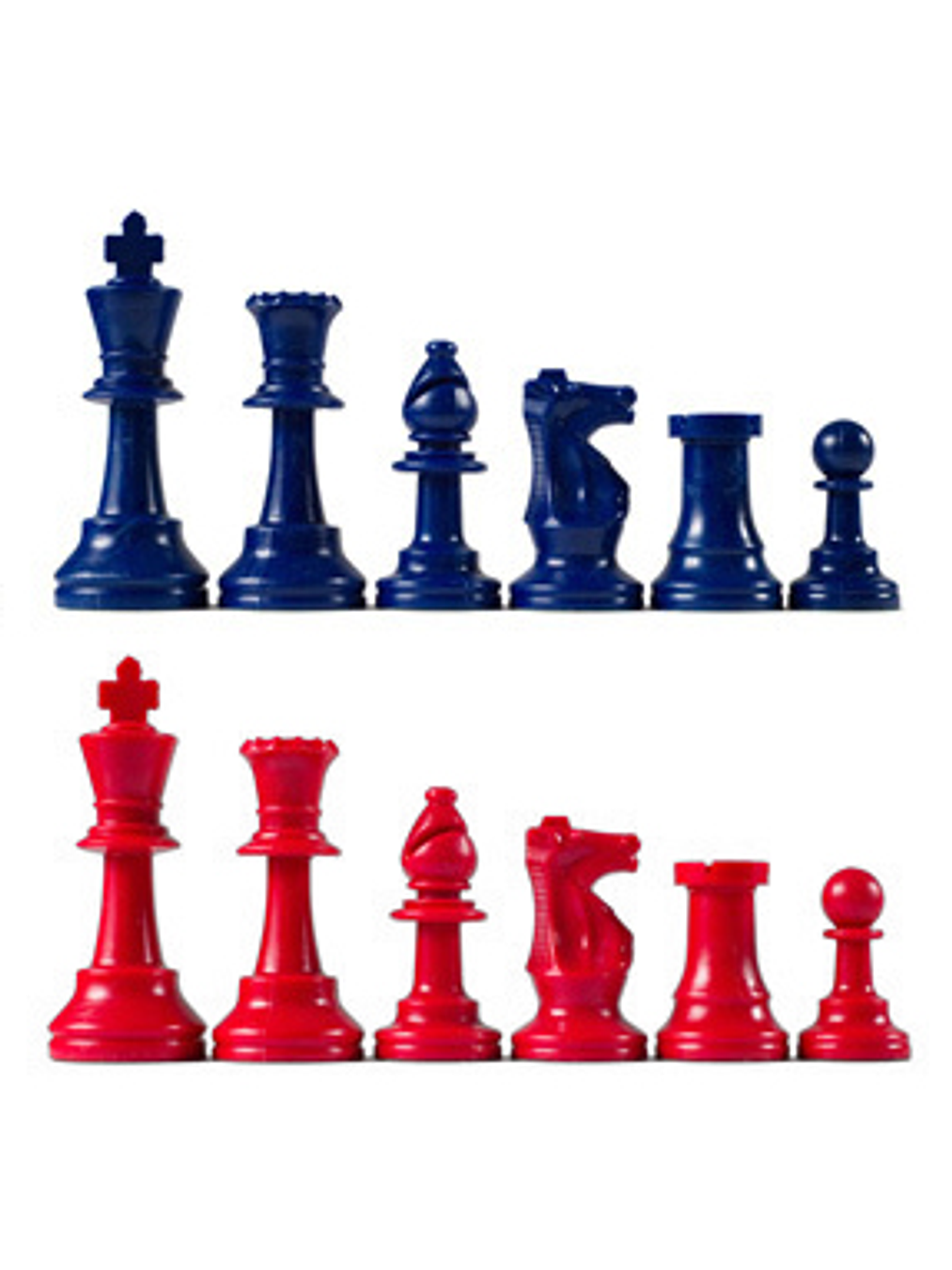 Set piezas para Ajedrez de color, rey 95mm 1