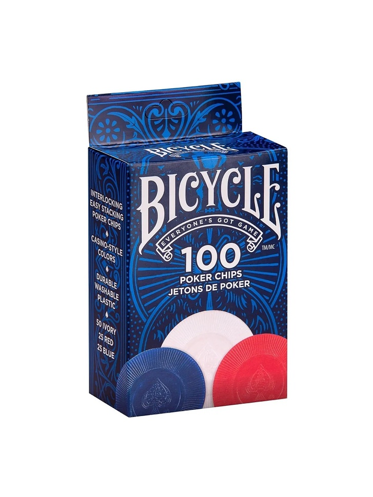 Set de 100 fichas Bicycle 2 Gramos 1