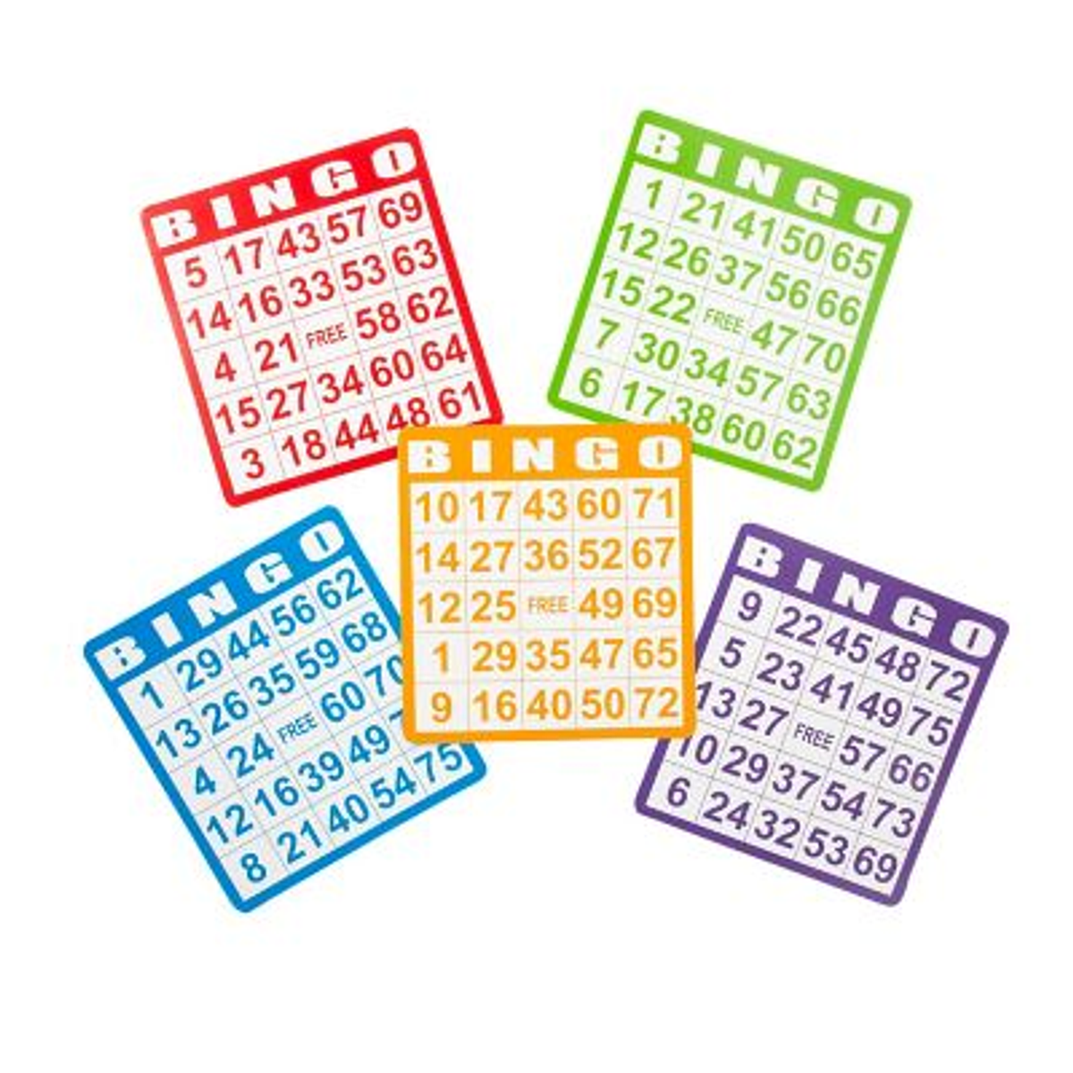 Cartones Bingo Numeros Hasta El 50