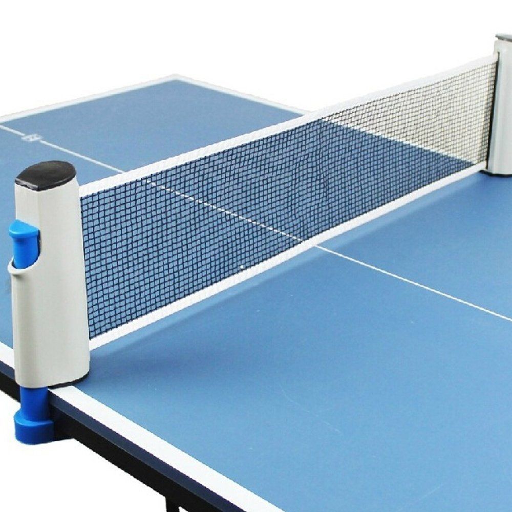 Ping Pong Net Set, Portátil Simple Poliéster Ping Pong Red de Reemplazo  Portátil Ping Pong Práctica Red de Tenis de Mesa con Soporte de Metal